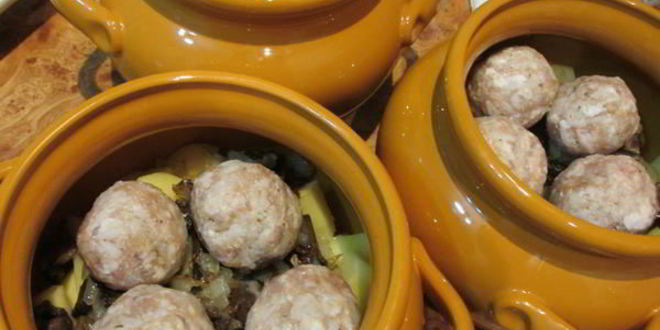 Рецепт фрикаделек в горшочке