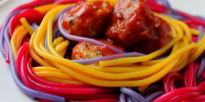Рецепт праздничных спагетти с фрикадельками