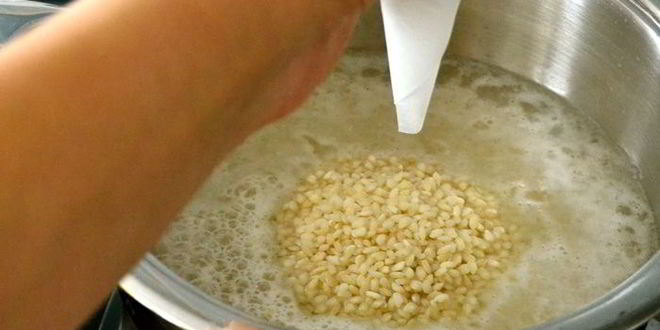 Рецепт рисовой короны с тыквой и фрикадельками