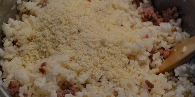 Рецепт рисовой короны с тыквой и фрикадельками