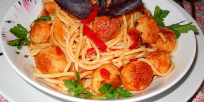 Рецепт спагетти с фрикадельками леди и бродяга