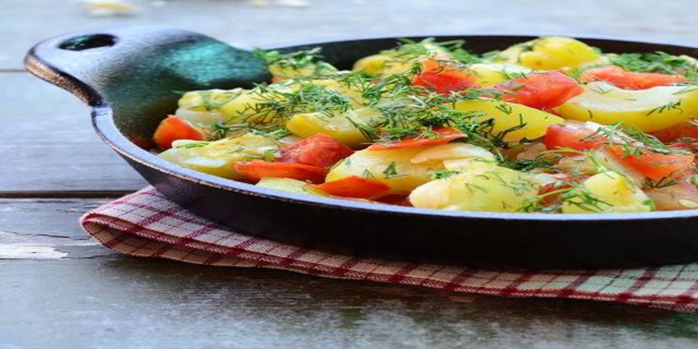 Как приготовить гарнир из кабачков с помидорами и перца