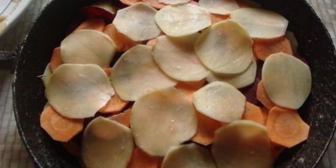 Рецепт гарнира из печеных овощей