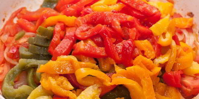 Рецепт гарнира из запеченных перцев