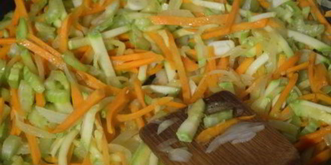 Рецепт чечевицы с овощами