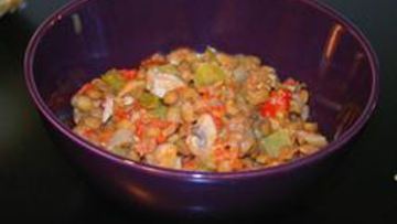 Рецепт Чечевицы с помидорами и сладким перцем