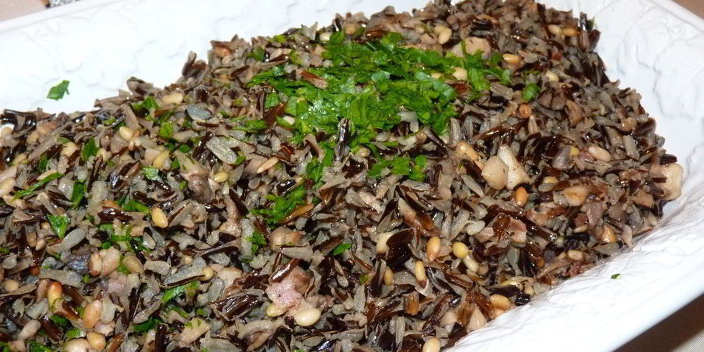 Как приготовить дикий рис с грибами