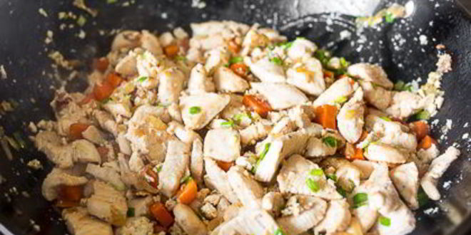 Рецепт кантонского жареного риса с курицей