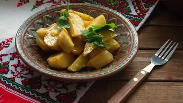 Рецепт Картофеля по-деревенски в рукаве