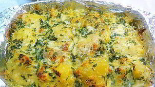 Рецепт Картофеля под сырным соусом