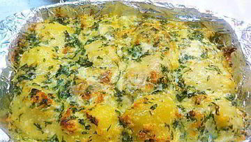 Рецепт Картофеля под сырным соусом