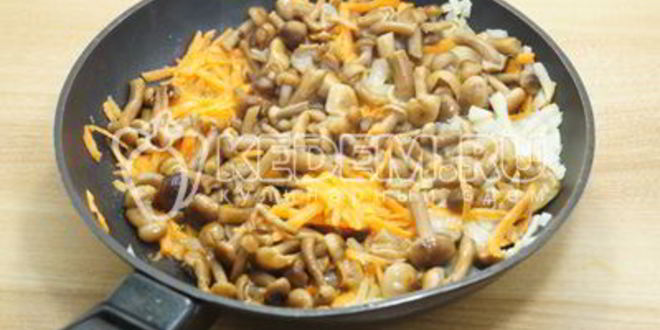 Рецепт картофеля с грибами на сковороде