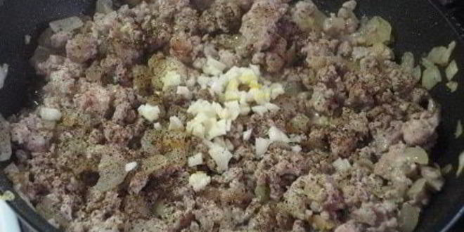 Рецепт картофеля с мясом и капустой