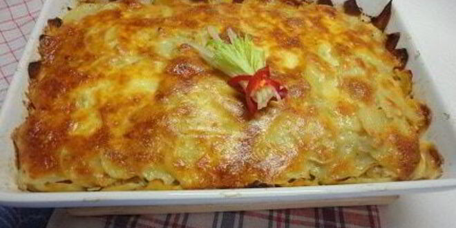 Рецепт картофеля с мясом и капустой