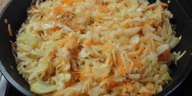 Рецепт картофеля с мясом и капустой