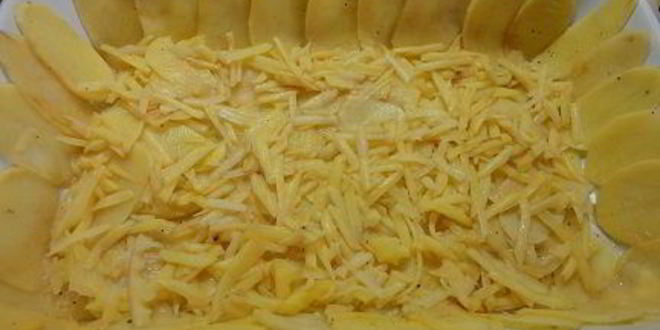 Рецепт картофеля с мясом и капустой