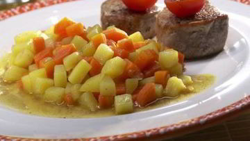 Рецепт Картофеля с овощами и вином