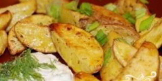 Рецепт картофеля с зеленью