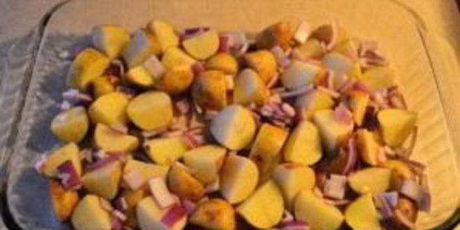 Рецепт картофеля со свининой и сыром в духовке