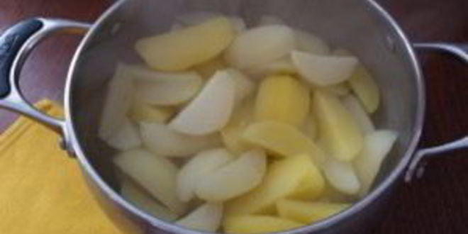 Рецепт картофеля в духовке с белыми грибами и беконом