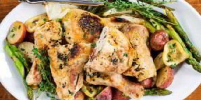 Рецепт картошки с курицей в духовке