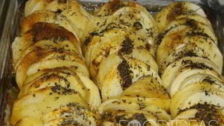 Рецепт Картошки с луком в духовке