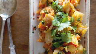 Рецепт Остро-пряного картофель с морковью