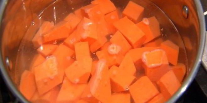 Рецепт пюре из запеченного батата