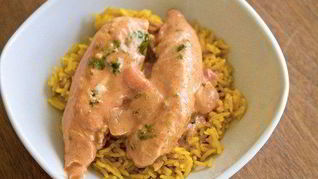 Рецепт Риса басмати со сливочной курицей по-индийски