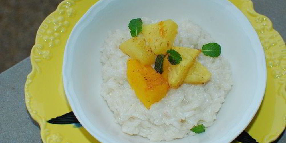 Как приготовить рис на кокосовом молоке с манго и ананасом