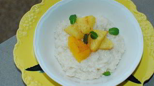 Рецепт Риса на кокосовом молоке с манго и ананасом
