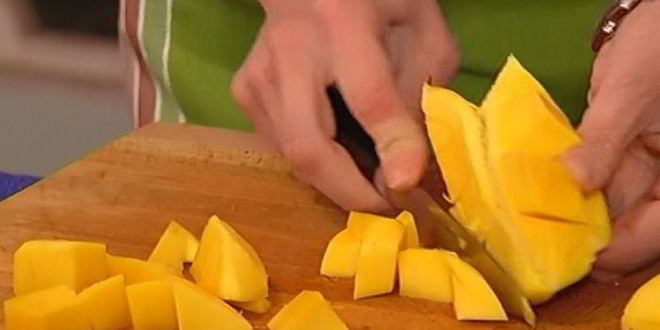 Рецепт риса на кокосовом молоке с манго и ананасом