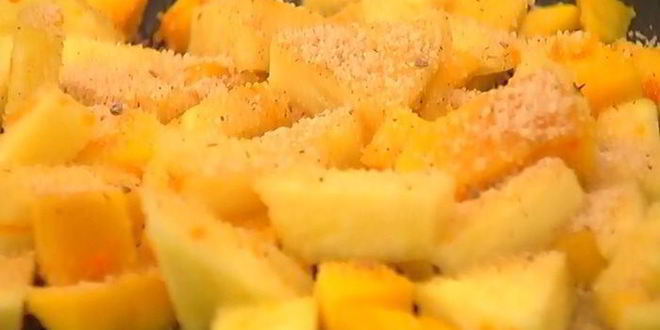 Рецепт риса на кокосовом молоке с манго и ананасом