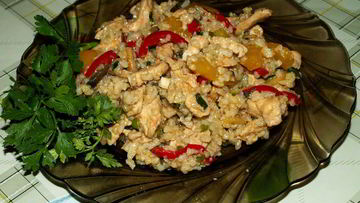 Рецепт Риса с грибами и овощами