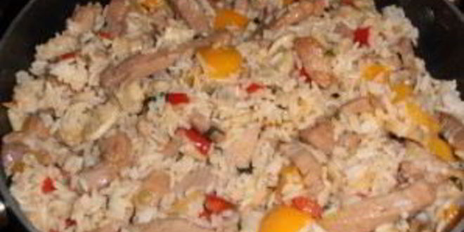 Рецепт риса с грибами и овощами