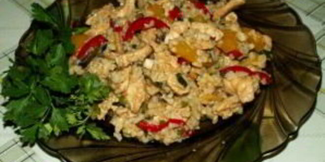 Рецепт риса с грибами и овощами