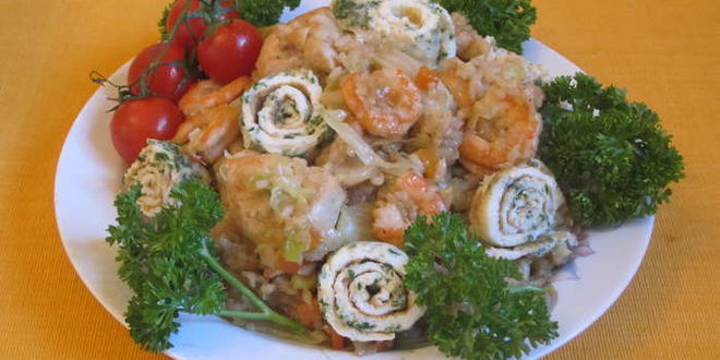 Рецепт риса с курицей и овощами летние фантазии