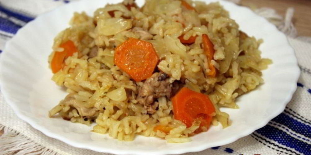 Как приготовить рис с курицей и овощами
