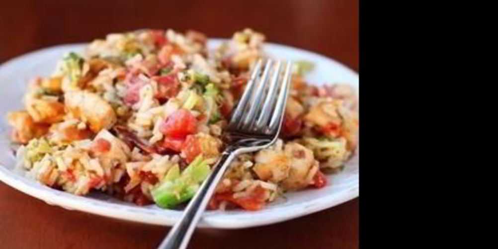 Как приготовить рис с курицей и цветной капустой