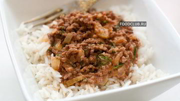 Рецепт Риса с мясным соусом в мультиварке