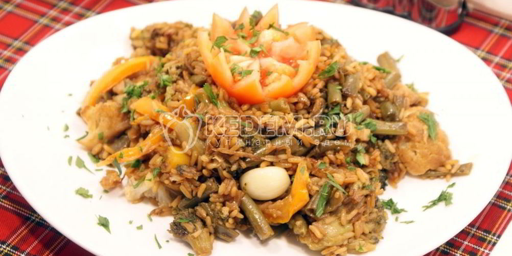 Как приготовить рис с овощами и соевым соусом