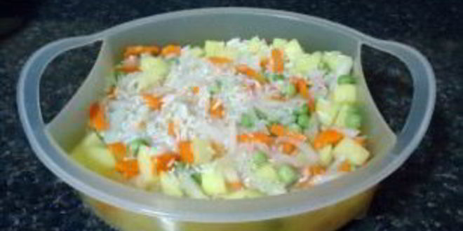 Рецепт риса с овощами в пароварке