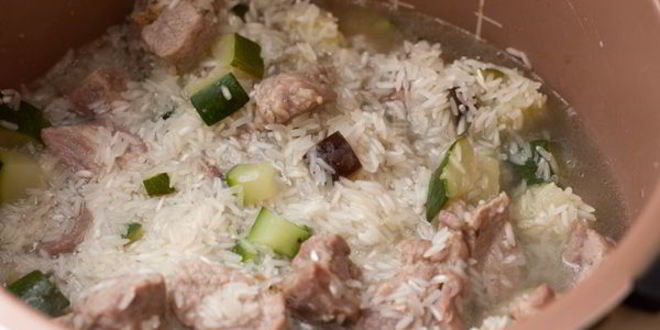 Рецепт риса со свининой в мультиварке