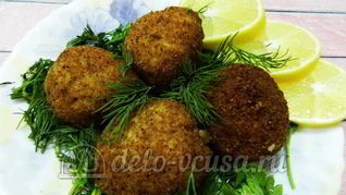 Рецепт Рисовых крокетов с сыром и ветчиной