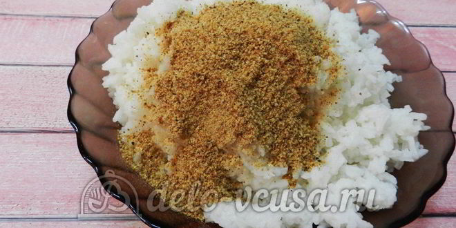 Рецепт рисовых крокетов с сыром и ветчиной