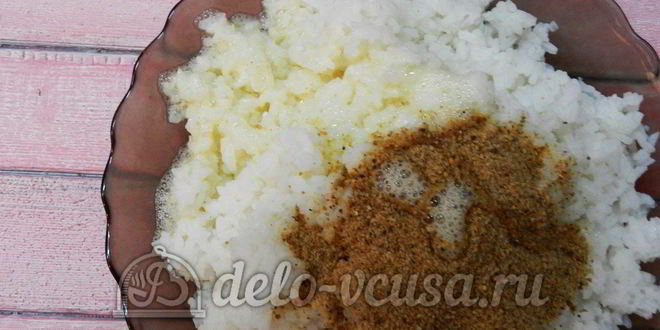 Рецепт рисовых крокетов с сыром и ветчиной