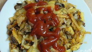 Рецепт Жареной картошки с вешенками в мультиварке