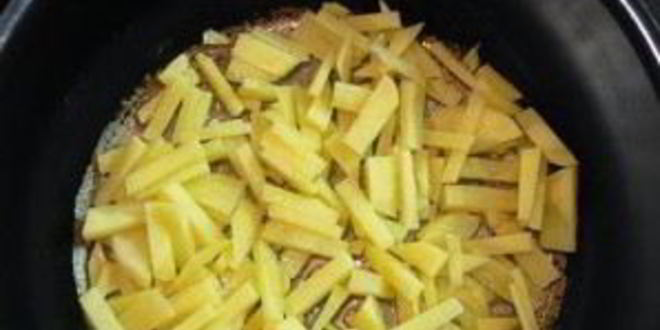 Рецепт жареной картошки с вешенками в мультиварке