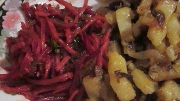 Рецепт Жареной картошки с замороженными грибами