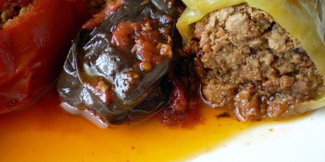 Рецепт бадымджана, бибяра, помидора долмасы